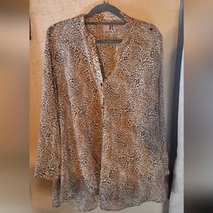Chico's women's animal print blouse
